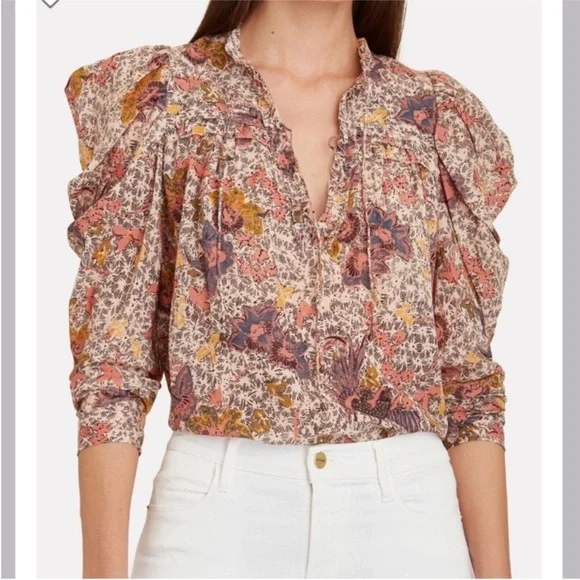 NWOT Ulla Johnson Remy Puff Long Sleeve
Sunburst Floral Blouse Top Shirt Size 6 - Picture 5 of 14